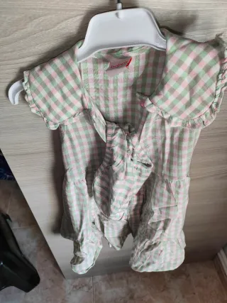 Vestido niña cuadros niña 2 años Boboli