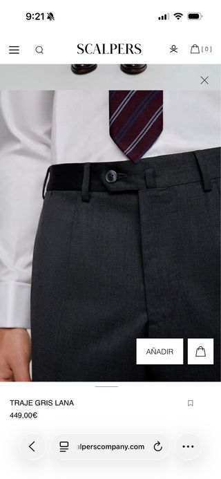 Traje Scalpers Talla 46 Negro