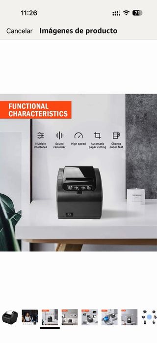 Impresora Térmica MUNBYN ITPP047P Negra