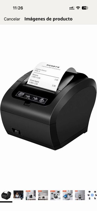 Impresora Térmica MUNBYN ITPP047P Negra