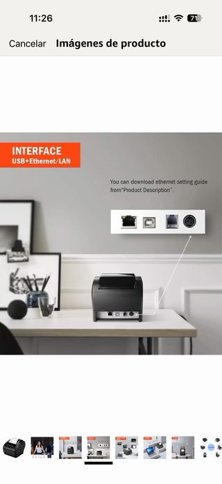Impresora Térmica MUNBYN ITPP047P Negra