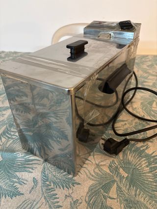 Freidora industrial casera acero inoxidable.