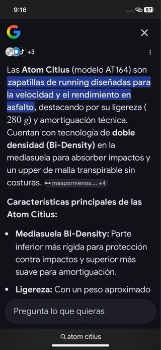 Zapatillas running Atom Citius negras y amarillas