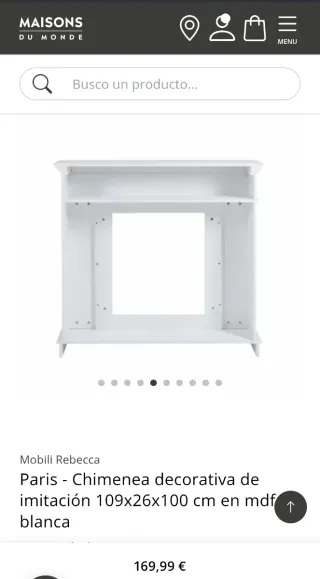 Chimenea decorativa madera