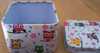 Cajita Búhos Decorada