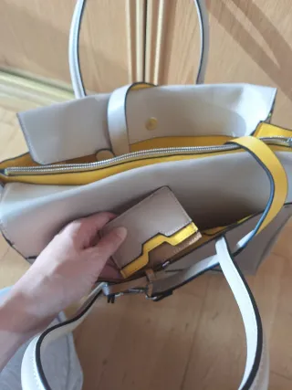 Bolso Zara Collection Básico Beige