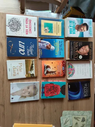 Libros en español y 2 en ingles