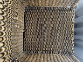 Butaca mimbre y madera