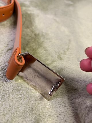 Cinturón Maison Margiela Números Plateado Naranja