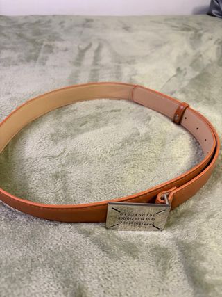 Cinturón Maison Margiela Números Plateado Naranja