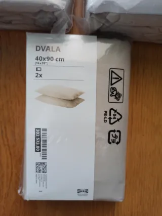 Juego sábanas 180x200 IKEA DVALA beige