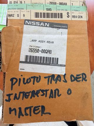 Piloto trasero Nissan Interstar X70 Renault Master