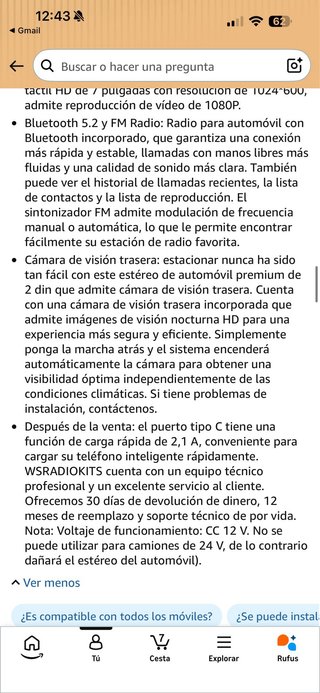 Radio Coche 2 DIN