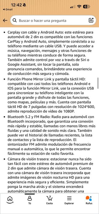 Radio Coche 2 DIN