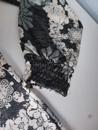 Pantalón bombacho estampado Natura Talla S.Marrónt