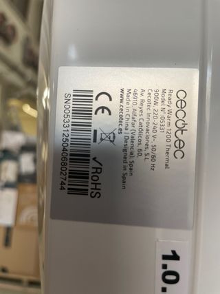 Cecotec Radiador Eléctrico Blanco