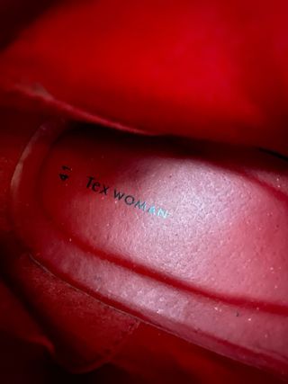 Botas altas rojas ante talla 41