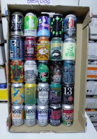 Lattine birra vuote da collezione