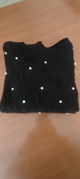Jersey negro perlas talla S/M