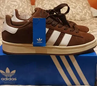 Zapatillas Adidas Campus Marrones y Blancas