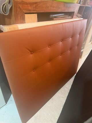 Cabezal cama 150cm polipiel marrón