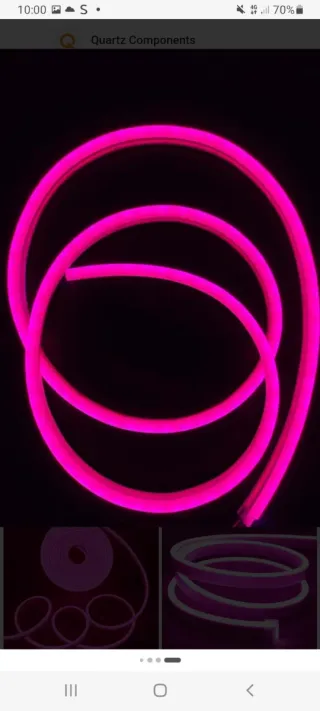 Led Flex Neon Fucsia 5mt 220v IP67