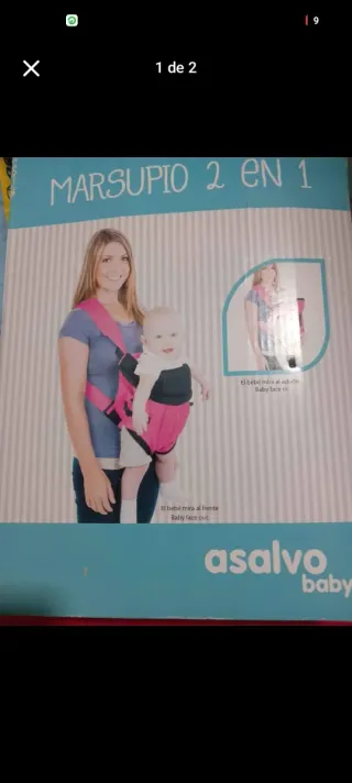 Mochila 2 en 1 Asalvo Baby
