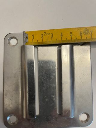 Lote de 3 Placas de Fijación de acero inoxidable