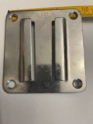 Lote de 3 Placas de Fijación de acero inoxidable