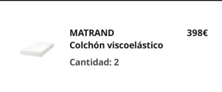 Litera Ikea con 2 colchonesp