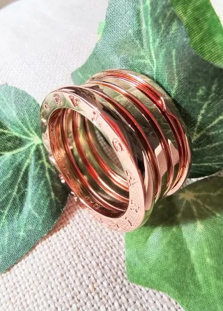 Anillo 4 Bandas Oro Rosa