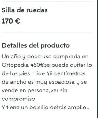 Silla de ruedas plegable