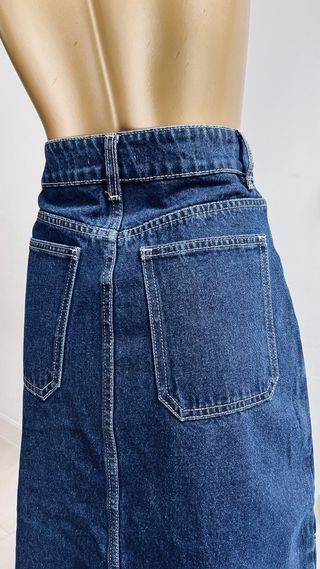 Falda Midi vaquera azul