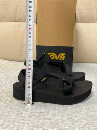 Teva Sandali Platform Nere Tg 36
