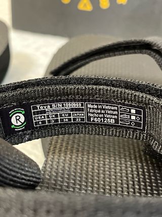 Teva Sandali Platform Nere Tg 36