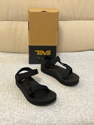 Teva Sandali Platform Nere Tg 36