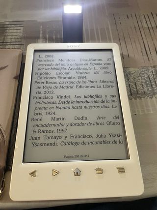 Lector Ebook Sony Blanco