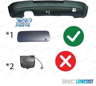 DIFUSOR VOLKSWAGEN VW GOLF 5 03-08 LOOK GTI GANCHO REMOLQUE