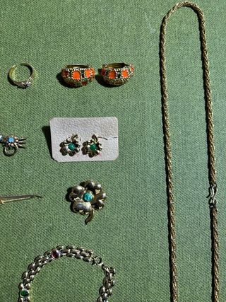 Conjunto vintage joyería oro