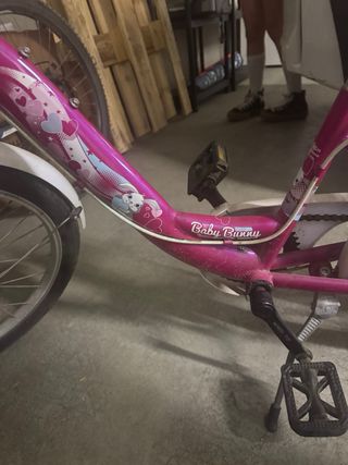 Bicicleta Niña Rosa con Cesta