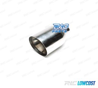 COLA ESCAPE DE ACERO REDONDA 110 MM