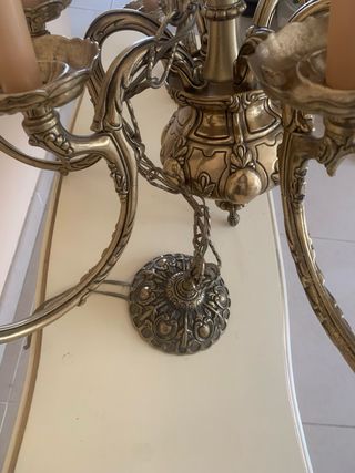 Lámpara de araña de bronce