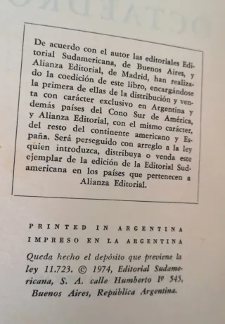 Octaedro de Julio Cortázar - Editorial Sudamerican