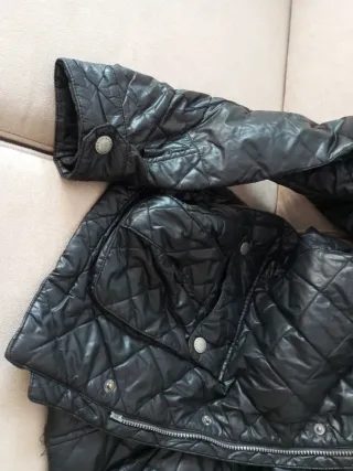 Chaqueta Barbour acolchada negra