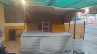 Parada y Lona Impermeable para Mercados