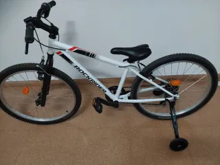 Bicicleta Rockrider ST 100 24 Blanca
