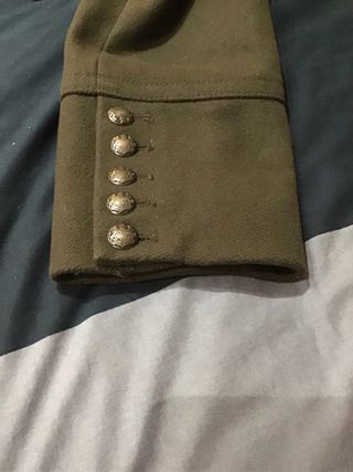 Abrigo militar Zara Talla L verde