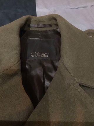Abrigo militar Zara Talla L verde