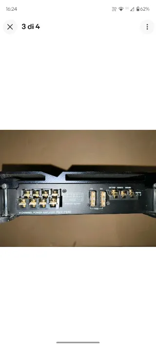 Amplificatore Alpine 4 canali nero