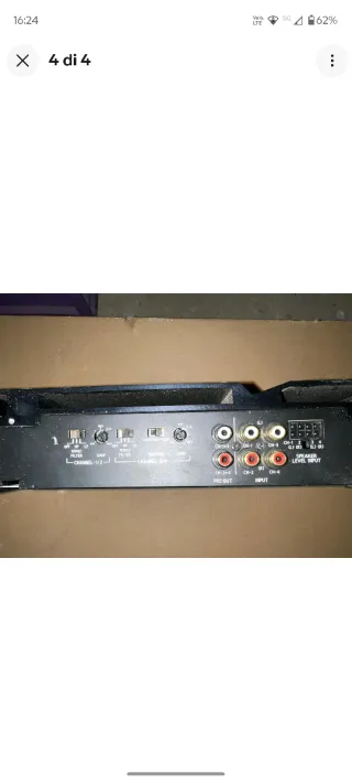 Amplificatore Alpine 4 canali nero